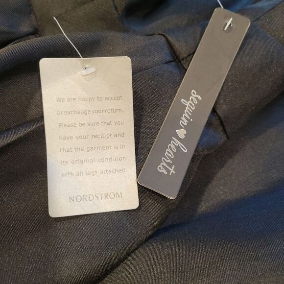 Sequin Hearts Ball Prom Gown Black Size 3 / S - Picture 13 of 13